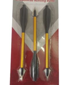 6.5" Aluminium Broadhead Bolts Arrows - Pack of 3 -| for 50/80 LBS Crossbows