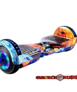 6.5-inch hoverboard music speaker LED light self-balancing car - Orange