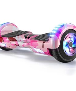 6.5 Inch Smart Auto Balance Hoverboard With Bluetooth Speaker - Multicolor Pink