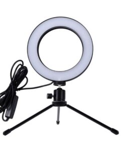 6inch Dimmable LED Ring Light Lamp With Foldable Tripod