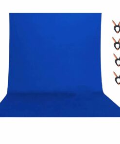 6M X 3M Photography Blue Chromakey Backdrop Screen With Spring Clips