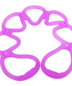7 Holes Silicone Yoga Strench Resistance Band Rope - Purple