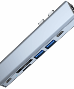 7-in-1 Aluminum Dual USB Type - C Hub Adapter - BYL2101