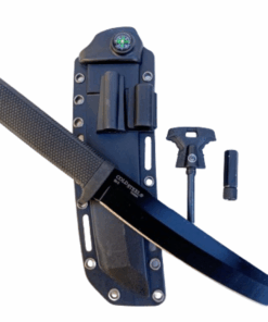 7'' inch blade Recon Tanto survival hunting knife with sheath and compass