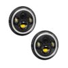 7 Inch Harley Motorcycle Off-road LED Headlight With Angel Eyes