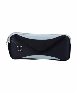 7-inch Unisex Exercises Waist Bag 183126 - Grey and Black