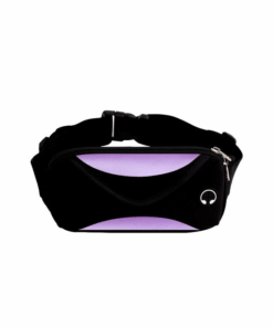 7-inch Unisex Exercises Waist Bag 183126 - Purple and Black