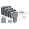 7 Piece Ultimate Travel Organiser Set with 4-in-1 Travel Bottle Set - Grey