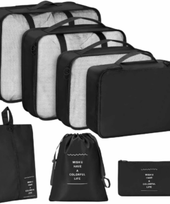 7 Set Packing Cubes Luggage Packing Organizers for Travel Suitcases