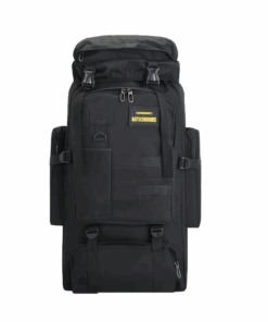 70L Outdoor Storage Backpack - Black