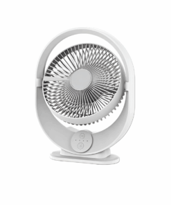 8-Inch Rechargeable Portable Desktop Fan with Built-in Light