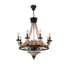 8 Lights Industrial American Style Retro Chandelier
