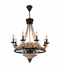 8 Lights Industrial American Style Retro Chandelier