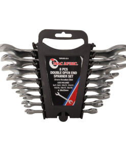 8 PCE DOUBLE OPEN END SPANNER SET - CRV