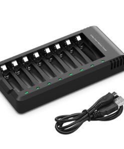 8 Slots AA and AAA Battery Charger, Independent Slots, B3588