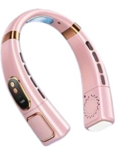 8000mAh 5-Speed Portable Neck Fan - Pink