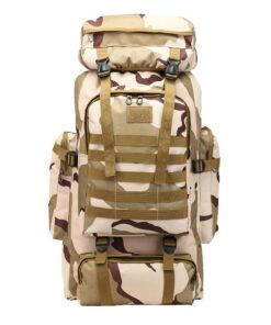 80L Large Capacity Tactical Travel Backpack - Plateau Camo