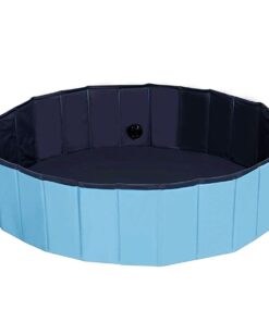 80x 20cm Foldable Outdoor Pet Dogs Bathtub Wash Tub Portable Swimming Pool