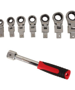 8PCE FLEXIBLE RATCHET HEAD WRENCH SET (8-10-12-13-14-17-19)