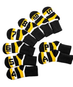 9 Piece Knitted Golf Iron Covers Golf Club Headcovers Set