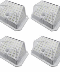 90 LED Outdoor Solar Light Waterproof Sensor Lamp - 4 Pack