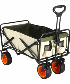 92 x 51 x 60cm Foldable Outdoor Camping Trolley With Adjustable Handle