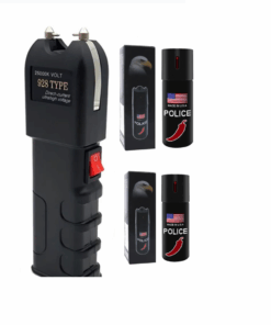928 Type Self Defence Stun Gun/ Flashlight With 2 Pepper Prays