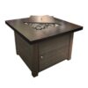 Alva Gas Firetable - Wicker Finish