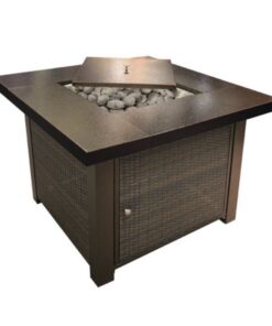 Alva Gas Firetable - Wicker Finish