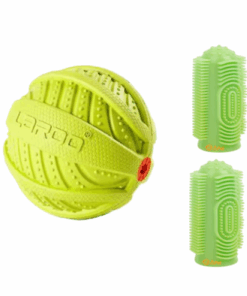 A-Pet Dog Oral Care Finger Toothbrush And Squeaky Ball Combo
