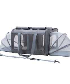 A-PET Double Pet Carrier Expandable Collapsible Lightweight