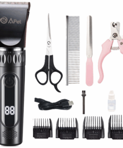 A-PET Pet Hair Grooming Clipper Trimmer Kit Cordless LED Power Display