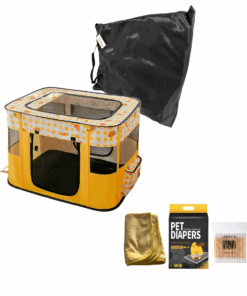 A-Pet Pet Maternity Combo-Tent-Baby Blanket-Pee Pads-Earbuds-Feeding Bottle - 2 XL