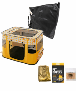A-Pet Pet Maternity Combo-Tent-Baby Blanket-Pee Pads-Earbuds-Feeding Bottle - XL