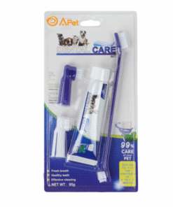 A-PET Pet Oral Hygiene Kit - Toothbrushes & Beef Flavoured Toothpaste