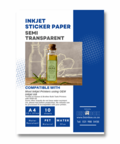 A4 Semi Transparent Sticker Paper (10s)
