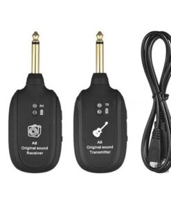 A8 4 Channels Guitar Pickup Wireless System Transmitter Receiver