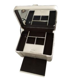 AB Collezioni Womens Ladies Magnolia Leather Jewellery Box Case Great Gift