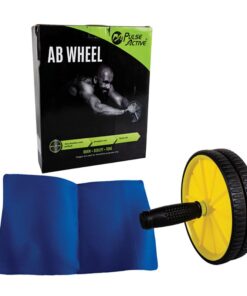 Ab Roller Wheel - BPA-Free Plastic - Black & Yellow - 5 Pack