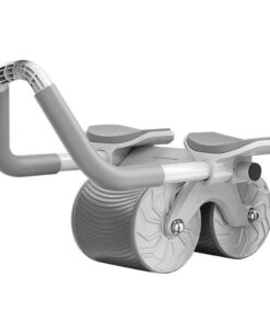 Ab Roller with Elbow Support Abdominal Wheel Exercise Roller Core Training - Grey