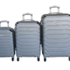 ABS HardShell with Spinner Wheels & Built-In Locks Luggage Set - Silver - 3-Piece