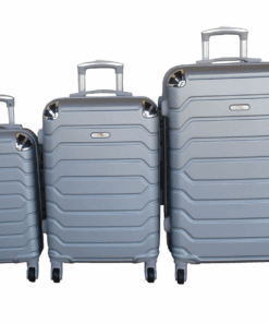 ABS HardShell with Spinner Wheels & Built-In Locks Luggage Set - Silver - 3-Piece
