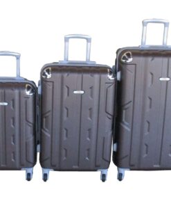 ABS Luggage Set - Small, Medium, Large Spinner Wheels Stylish - 3-Piece