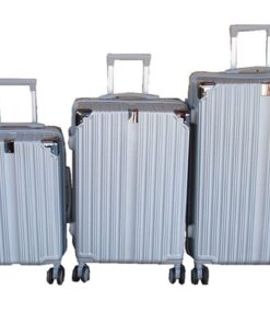 ABS Spinner Wheels Hard-Shell Luggage Set - Silver - 3 Piece