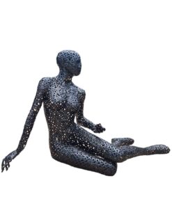 Abstract Metal Woman Body Sculpture