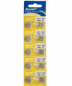Accell Watch Batteries - AG10 LR1130 Battery Watches Pack of 10