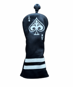 Ace of Spades Design Fairway Wood Golf Club Head Cover