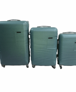Acesa - 3 Piece Hard Outer Shell Travel Luggage Suitcase Set Light Blue
