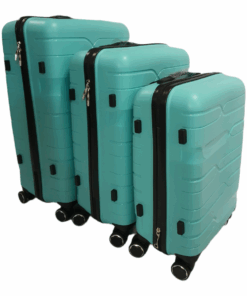 Acesa Hard Shell Elite Suitcase Set 3 Piece - Turquoise