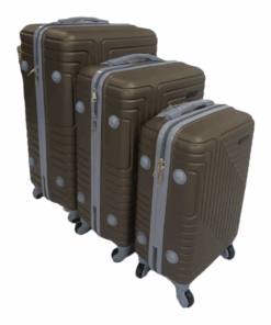 Acesa Hard Shell Suitcase, S-Type, Set 3 Piece - Brown